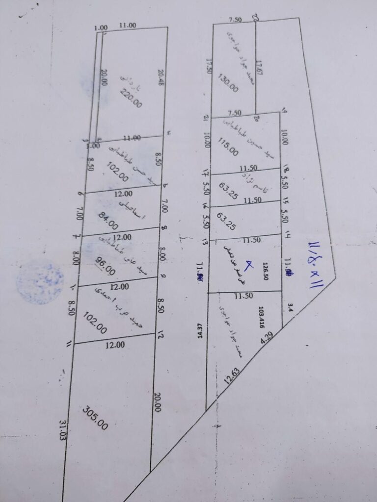 فروش زمین 105متری ویلاشهر بلوار مریم